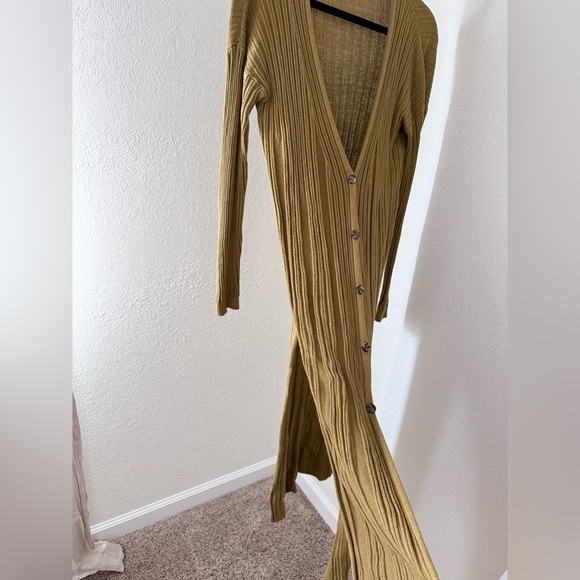 Free People Skinny Mini Duster Ribbed Cardigan - Picture 5 of 9